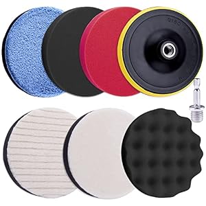 SIQUK 8 Stück Auto Polierpad Set