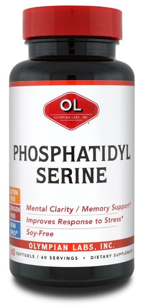 Olympian Labs Phosphatidylserine Complex | 60 Capsules | Supports Healthy Brain Cognitive Function, Promotes Memory, Focus Brain Activity