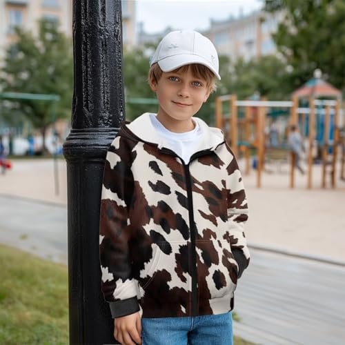 Bulopur Hoodies for Boys Full Zip Fleece Lined Warm Long Sleeve Sweatshirt Jackets Fuzzy Children Hoodie Winter Clothing2