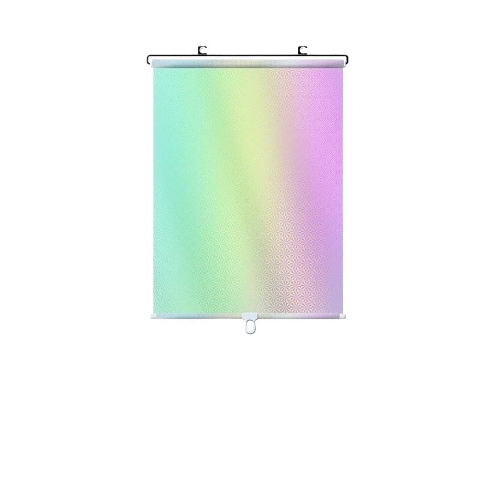 No Drill Blind Household Glass Shade Blinds Windows Shade Visor Suction Cup Design No Drilling Bathroom Sunblind Sun Shade For Window Car Home(Laser 50cm x 125cm)