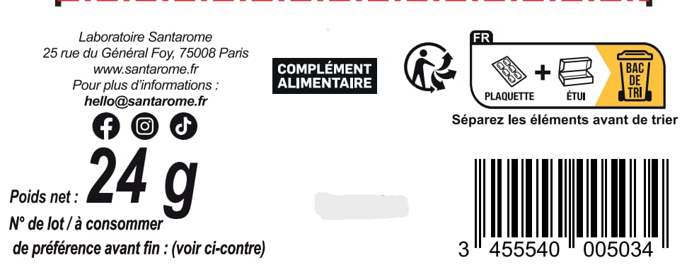 Santarome Bio - Ventre Plat I Complément Alimentaire Minceur Perte de Poids I Action Ciblée Rondeurs Abdominales - A base de plantes Bio - Carvi, Thé vert I 30 comprimés I Végan I Made In France – Image 7