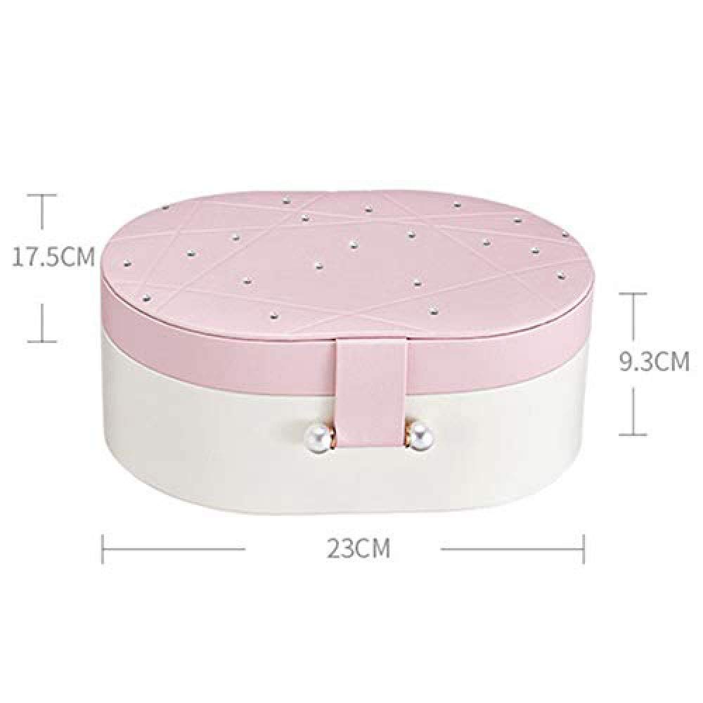 Schmuckschatulle - Schmuckschatulle für Frauen, Schmuckschatulle mit Fächern für Halsketten, Schmuck-Organizer mit Schloss, Schmuckhalter für Ohrringe, Armbänder, Ringe, Präsentationsgeschenke