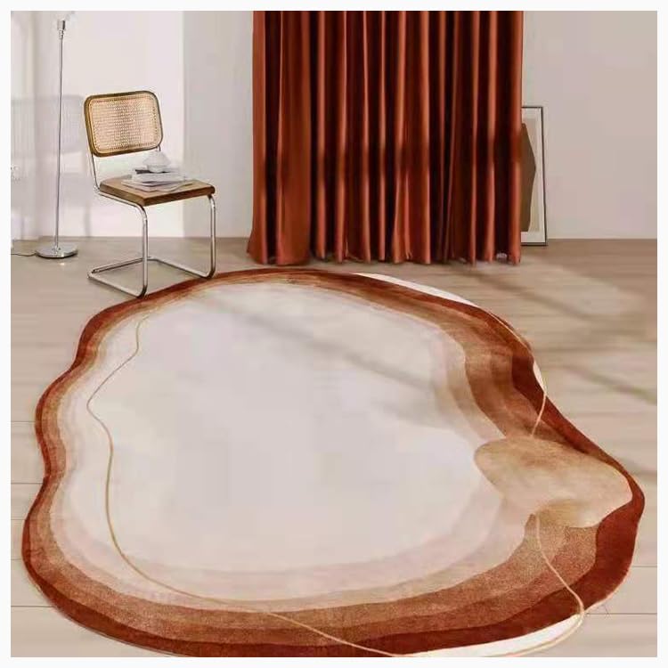 Tapis géométrique moderne : transformez votre salon avec ce grand tapis irrégulier
