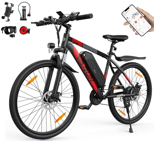 VARUN E Bike, 27.5' Ebike Herren Damen mit APP, 48V 624 Wh Akku, Bis zu 100 KM, 250W Motor, 21-Gang E-Bike Mountainbike mit 4 Fahrmodi, Elektrofahrrad Herren Damen für Pendeln, Bergig, EU-Konformes