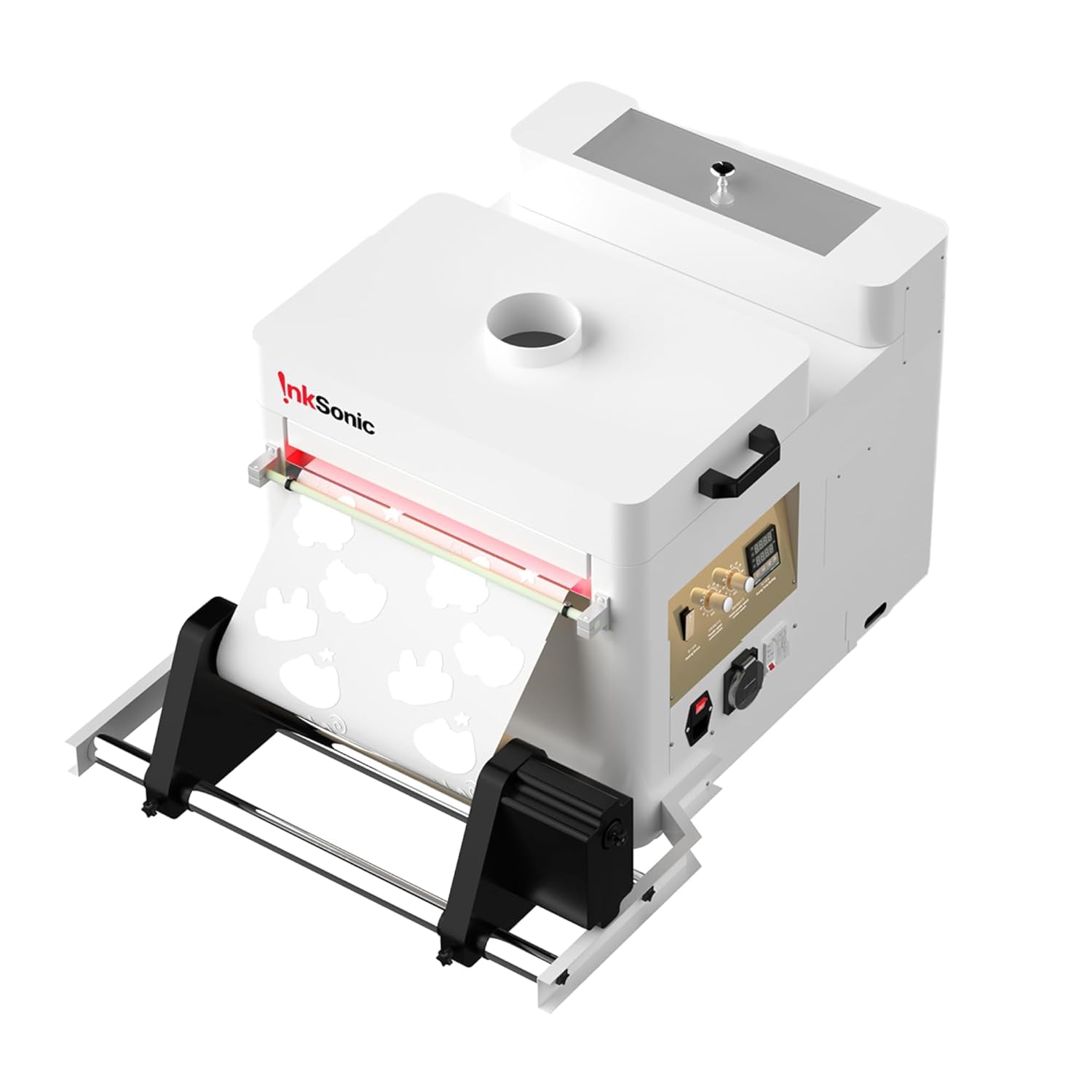 InkSonic 13'' DTF Automatic Powder Shaker & Dryer, Supports Transfers up to 13", Compatible with A3 & A4 DTF Printers, 3-in-1 Curing Oven with