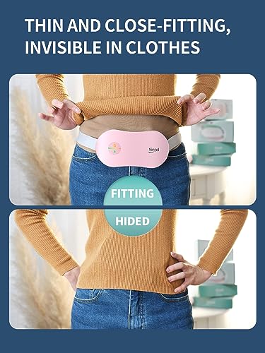 Slimpal Wärmegürtel, Heizkissen Kabellos, Elektrischer Wärmegürtel, Konstantes Arbeiten, Geschenke für Frauen, Mädchen, Rosa