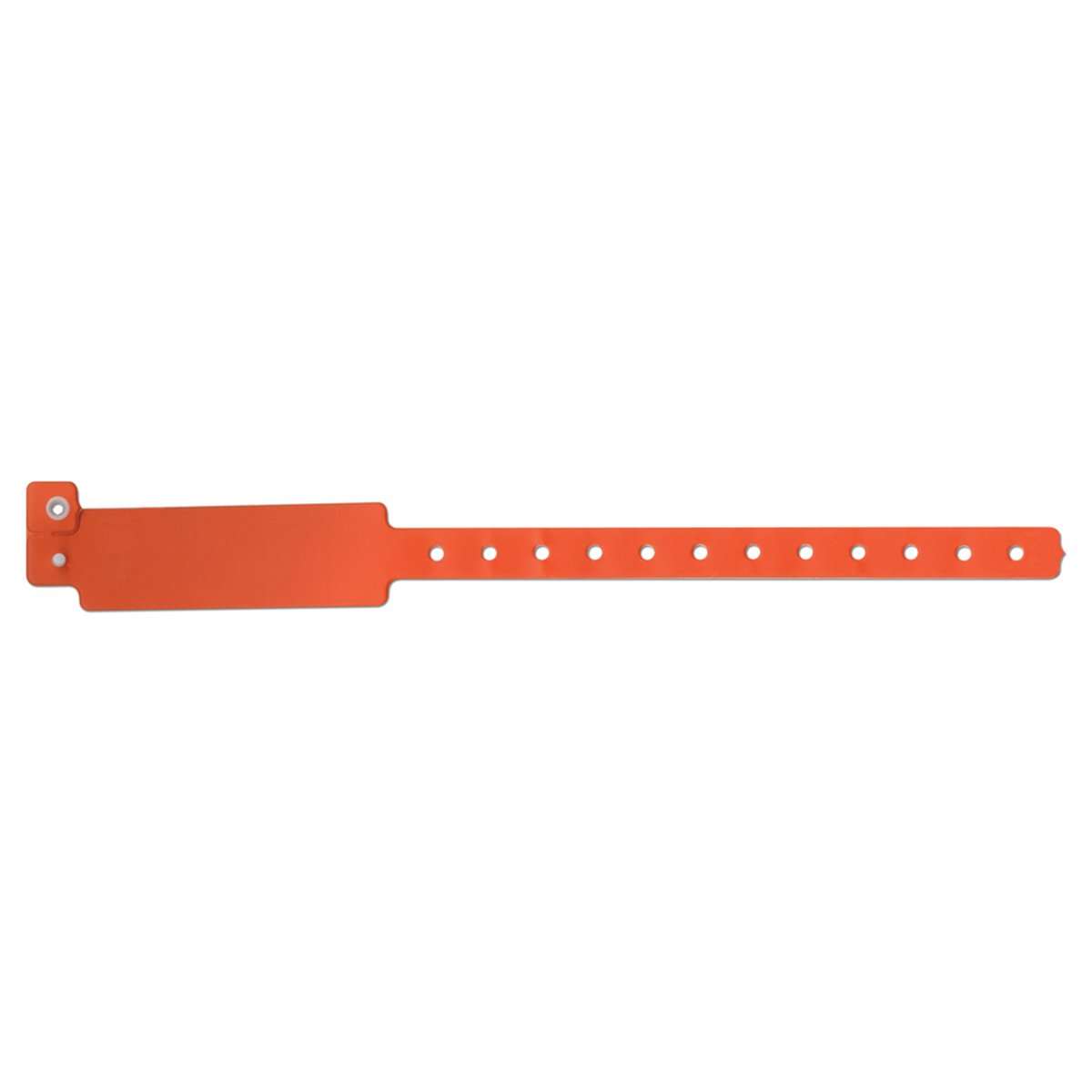 420-17-PDM Write-On Wristband, Vinyl Clasp Closure, 1" x 10", Adult/Pediatric, Orange (Pack of 500)
