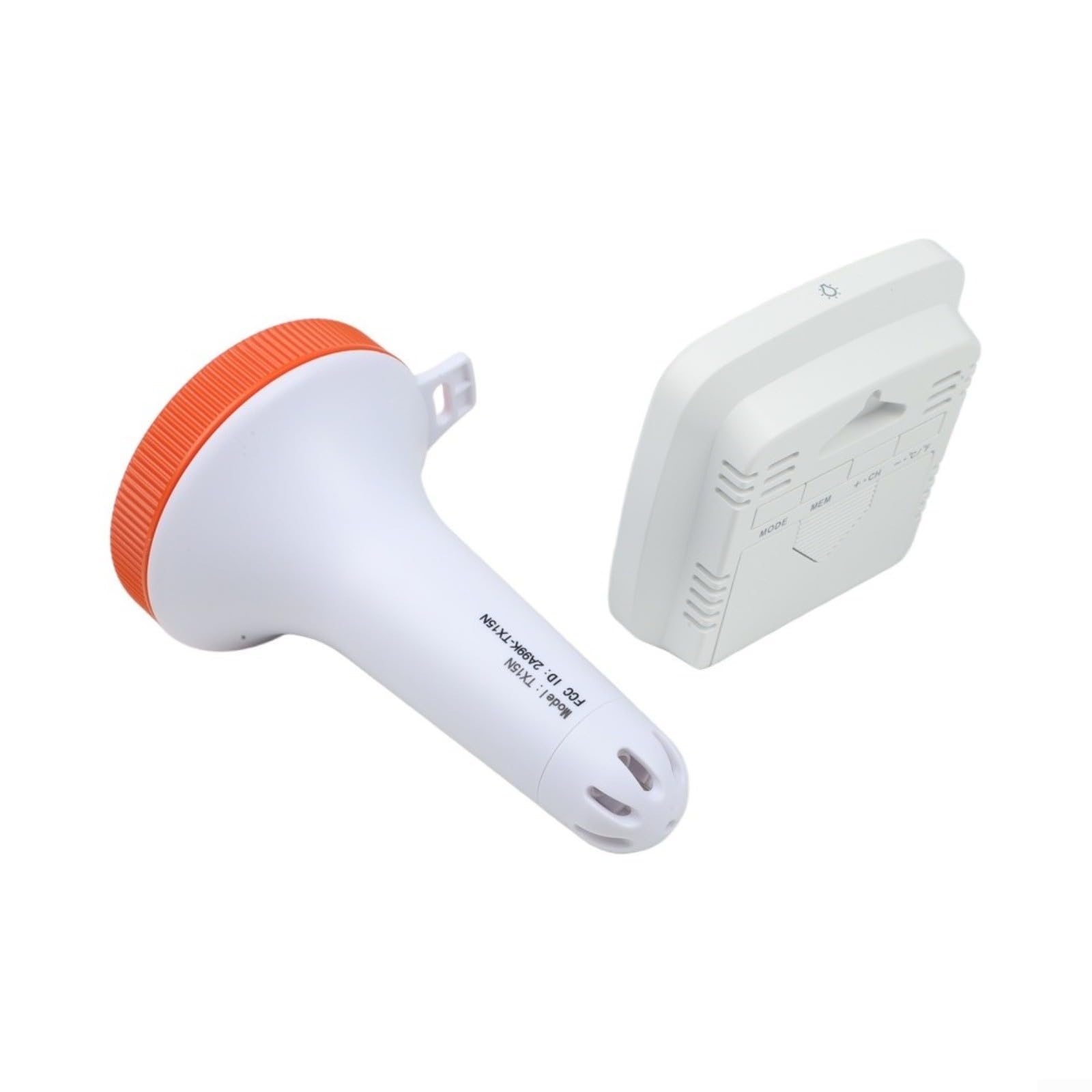 Thermomètre flottant sans fil avec indice d'étanchéité IP67, capteur numérique pour spa, baignoire, aquarium pour surveillance en temps réel de la température de l'eau, gris, 14 cm