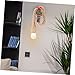 Homoyoyo Industrial Rope Wall Light Base Vintage Decor Pendant Lamp for Bedroom Room and Rustic Style Wall Lamp Bulb Not Included