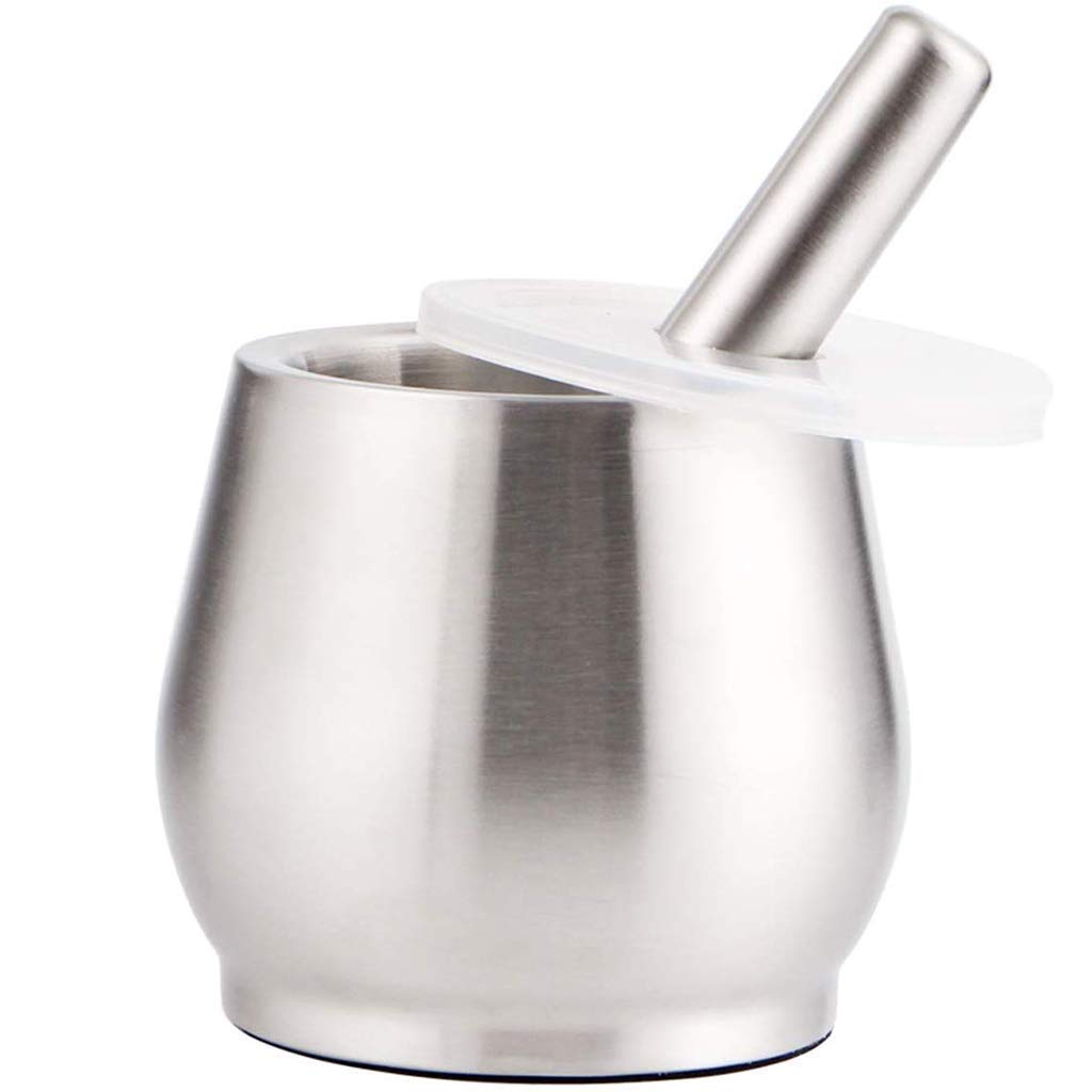 Buy Garlic Grinder Pestle Salt Pepper Mortar Set Stainless Steel AntiRust Spice Manual