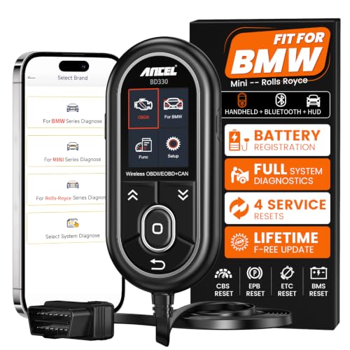 ANCEL BD330 BMW OBD2 Scanner for BMW, MINI, and Rolls-Royce ...
