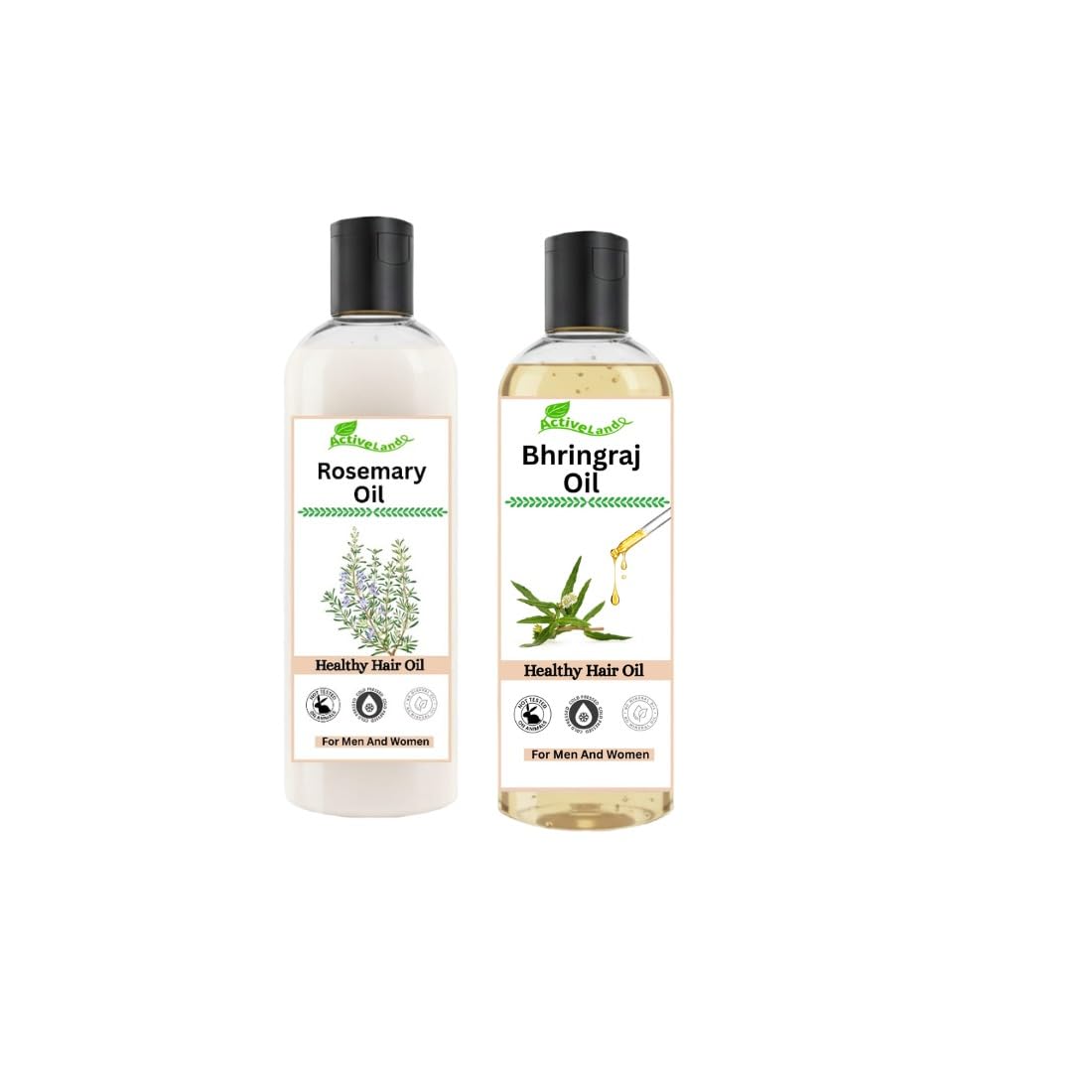 Bhringraj Hair Revitalizing Extract 200ml + Rosemary Conditioning Essence 200ml | Scalp Strength Freshness Balance Care Combo | Botanical Oil Set-picture-22