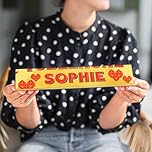 Personalised Toblerone bar with Name & Message - Personalise the Toblerone bar with the name of your choice, Milk chocolate with honey-almond nougat (360 Grams - Love)