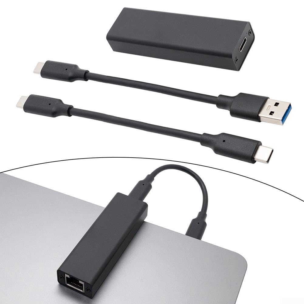 Adattatore da USB 3.2 a 5GbE per scheda di rete da 5 Gigabit, convertitore Ethernet Realtek RTL8157, Dongle LAN cablato da 2,5 Gbps per laptop, adattatore USB C a RJ45, design portatile
