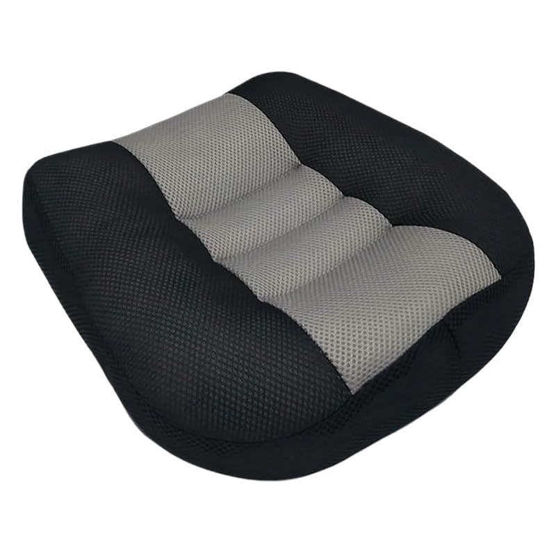 Cojín for Asiento de Coche, Estera de Altura, portátil, Transpirable, for Conductor, Ampliar el Campo de visión, Cojines de Prueba de conducción Gruesos (Color : Black)