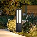 ZRJJMLAN Solar Landscape Path Light, 32inch Solar Path Lights Outdoor IP65 Waterproof Modern Garden Floor Lamp LED 3000k Luxury Pathway Bollard Lighting for Patio Walkway Driveway Yard Decoration