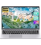 Win 11 Pro/Office 2019, 17,3 inç FHD dizüstü bilgisayar, Celeron N5095 (2,9 GHz'e kadar) CPU, DDR4 16GB RAM 512GB ...