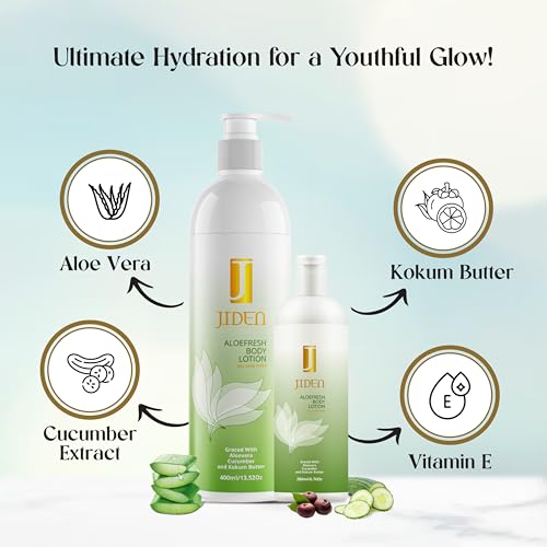Image of JIDEN Aloe Fresh Body Lotion with Alovera, Cucumber, Kokum butter 200 ML
