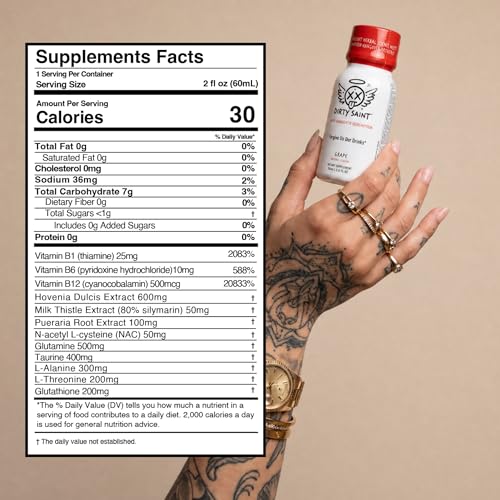DIRTY SAINT Morning Revival Shot - DHM, 16 Functional Ingredients, 2oz 6pk — view 4