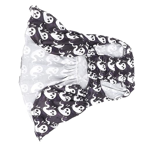 Festive Dog Dress | Spooky Floral Print Costume for Puppies | Soft Polyester Pet Clothes for Holiday/ Parties/ Photo Shoots | Round Neck Design-4