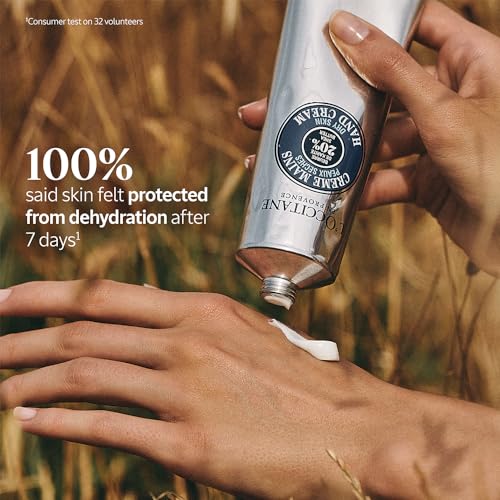 L'OCCITANE 20% Organic Shea Butter Hand Cream, Nourishes & Protects Dry Hands, Fast-Absorbing, Non-Greasy, Leaves Skin Moisturized & Soft, Vegan