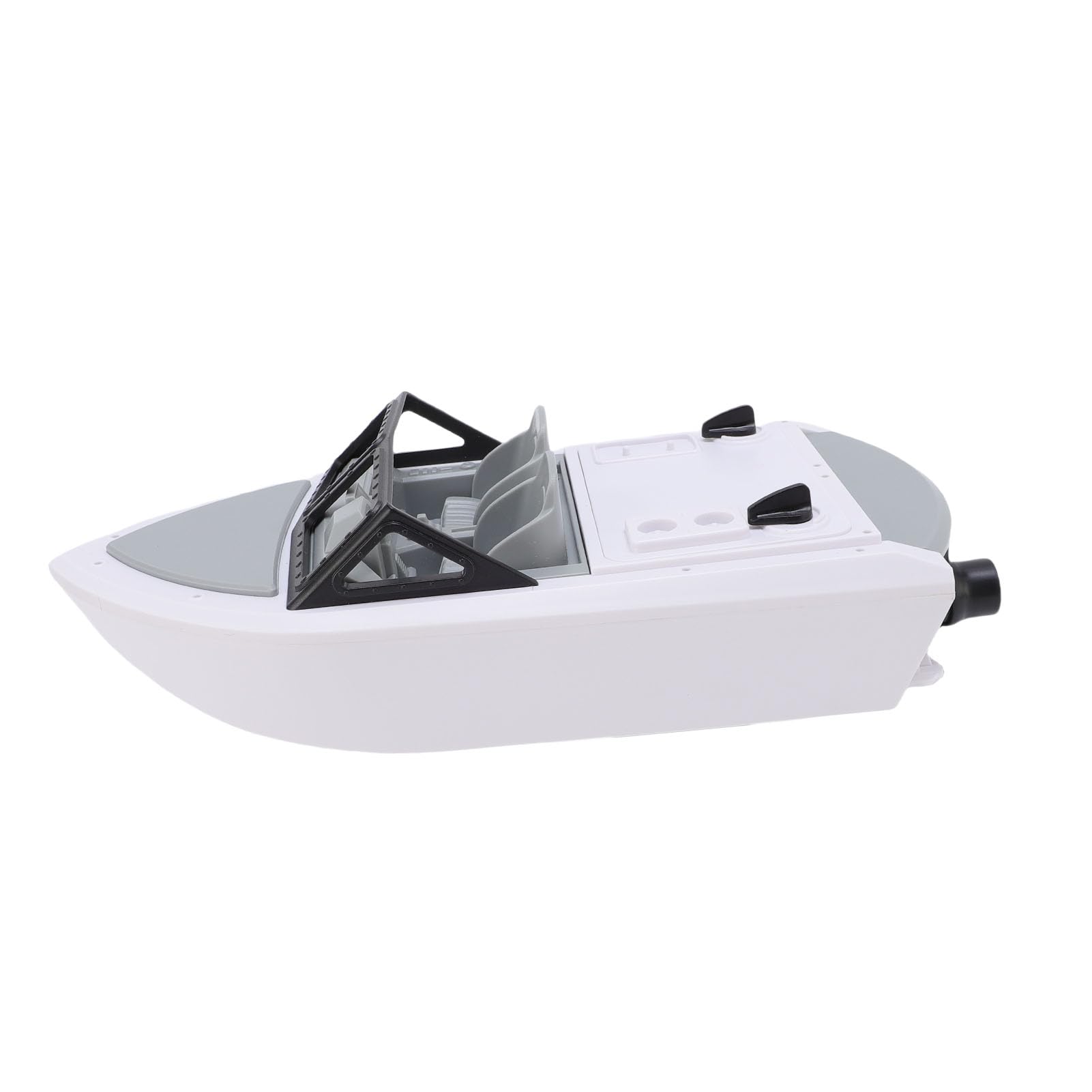 RiToEasysports Ferngesteuertes Boot, 2,4 GHz Schnelles, Bürstenloses Motor-RC-Rennboot mit Versiegeltem, Regensicherem Design und Warnung bei Niedrigem Batteriestand, für Erwachsene, (3 Batterie)