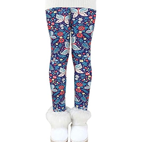 Ugitopi Girls Warm Fleece Leggings for Winter Cover