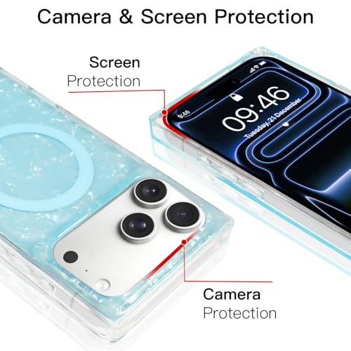Coque paillettes iPhone 17 Pro chic pour femmes - 4
