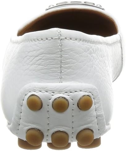 Οπισθεν view of the COACH Deck Shoes Q5082, showing the nubs extending up the heel.