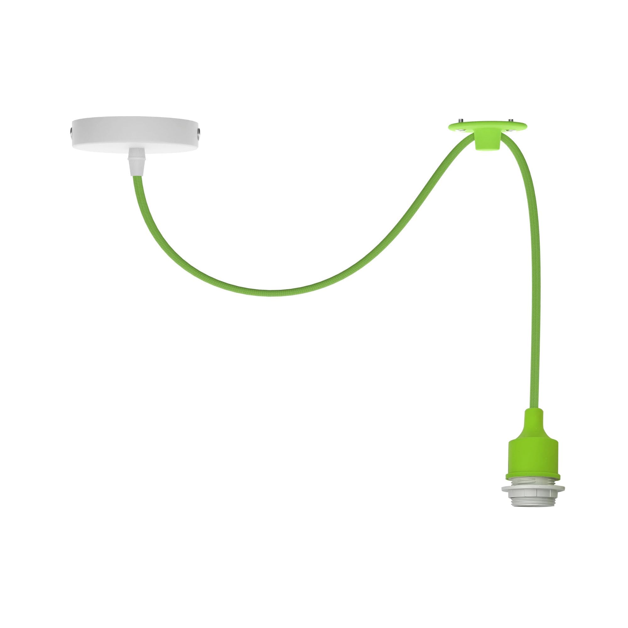LEDSone Spider Pendant Light Fixture with Adjustable Cable E27 Socket Modern Industrial Light Green Ceiling Lamp – Ideal for Dining Room, Hall, Café, Restaurant, Bar