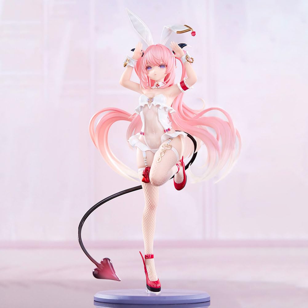 DEXSHUN Lulumu & Chrom Anime Figuren Illustration Bunny Girl Doppelmodell Lulumu Chrom Stehend Modell PVC Cartoon Statue Desktop Ornamente Sammlerstück 26cm