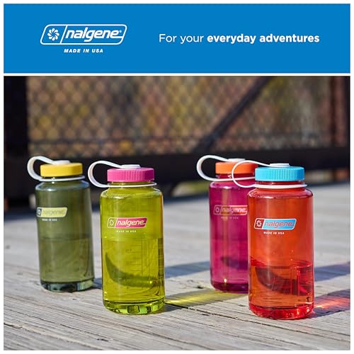 Image of Nalgene 32 oz Wide Mouth Water Bottle | BPA-Free, Durable & Leak Proof, Lightweight Bottle for Hiking & Gym, Work & Travel
