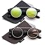 2 Pack Black/Yellow Flash & Brown-w/Pouch