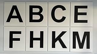 Lot de 8 lettres de dressage – Saut d'obstacles – Équestre AKEHCMBFPRSV – Grande ou petite arène (lot de 8 A, K, E, H, C, M, B, F)