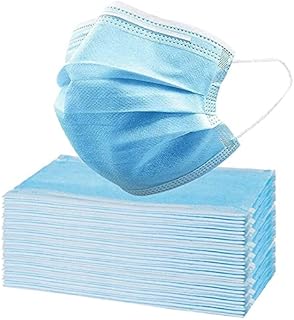 Disposable Face Masks - 50 PCS - For Home & Office - 3-Ply Breathable & Comfortable Filter Safety Mask