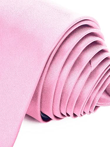 Gravata Slim Fit Sport (Rosa Bebê)