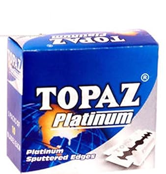 topaz Razor's Blades Platinum Sputtered Edges (10 Tucks of 10)