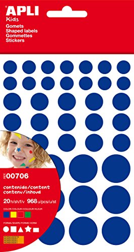 Apli 727959 Various Shape Sticker (Pack of 12 Sheets)