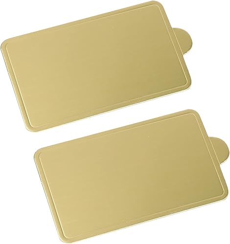 Miniatura 5 de Bases de cartón para tartas, 100 tableros de mousse para tartas de papel dorado para cupcakes y postres, bandeja para bodas, cumpleaños y pasteles