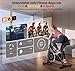 Heimtrainer Fahrrad mit App, Leises Hometrainer mit Verbessertem LCD-Monitor, Ergometer Spinning Bike Indoor mit Verstellbarem Widerstand, Fitnessbike bis 180KG für Kardio-Training zu Hause