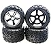 Traxxas 1/10 E-Revo Brushless 4 TALON TIRES, INSERTS & GEMINI BLACK CHROME17