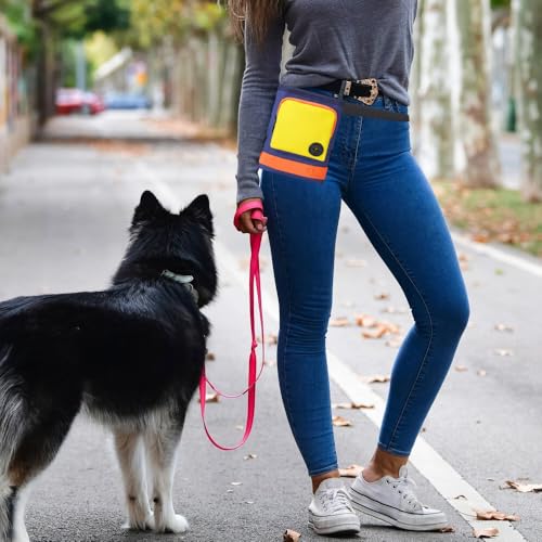 Zasjon Leckerlitasche für Hunde, Leckerlibeutel für Hunde Gassi Tasche Hund Futterbeutel Hundetraining, Hundeleckerli Tasche für Training Welpenerziehung
