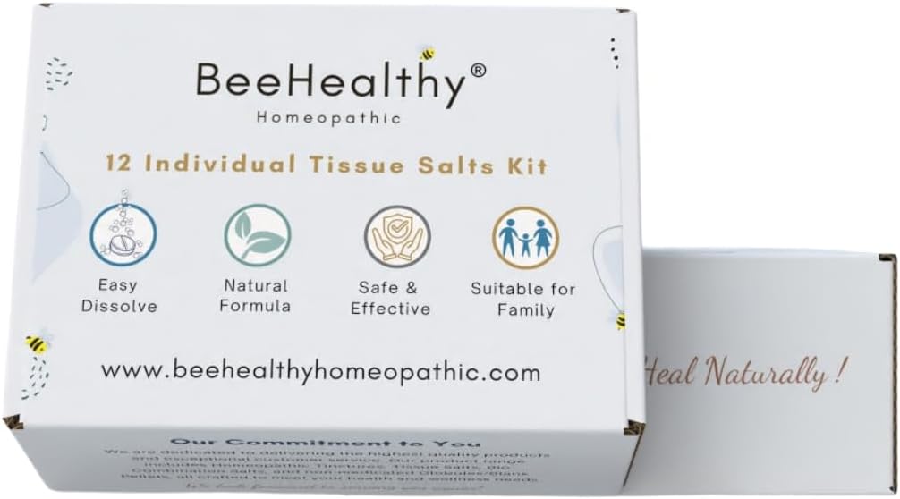 Complete Set of 12 Schuessler Cell/Tisssue Salts in 6X for Immune Support & Vital Cellular Balance. Lactose Base. Approx. 250 Tablets Each X 12. Made in USA