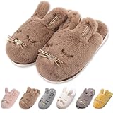 Caramella Bubble Bunny Slippers for Women Fuzzy Cute Animal Memory Foam Indoor House Slippers Easter Thanksgiving Christmas Slippers Gifts