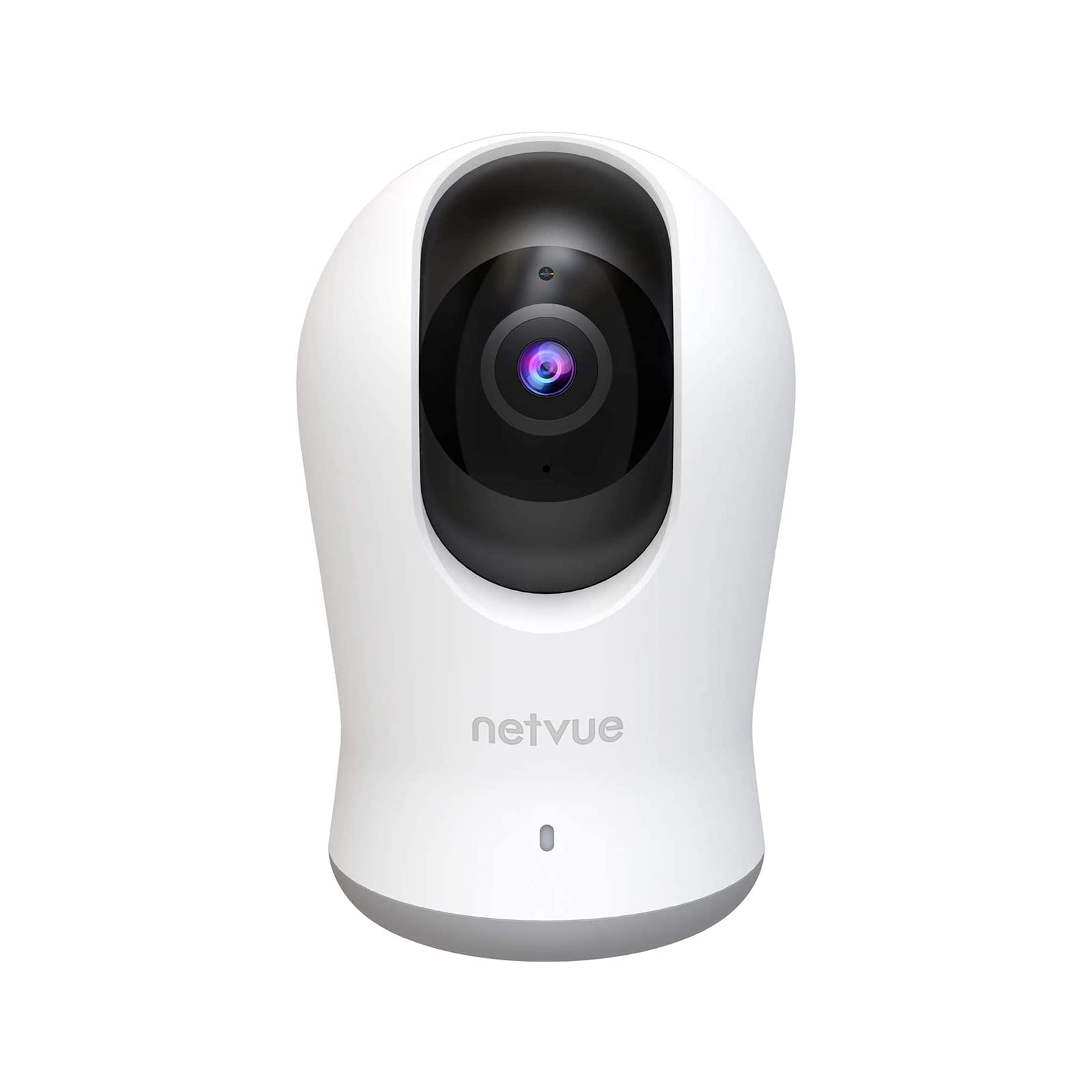NETVUE 2K Pet Camera, Indoor Camera 360° View, WiFi Security Camera Indoor, Smart Baby Monitor with Night Vision, Motion Sensor/Alarm, 2-Way Audio, Compatible with Alexa, Phone App, Dog Cat Monitor