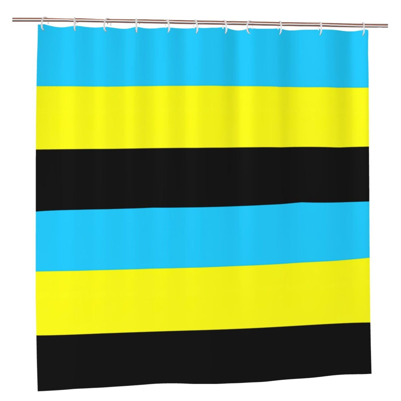 Rideau de douche polyester imprimé drapeau Burongan 183x183 cm