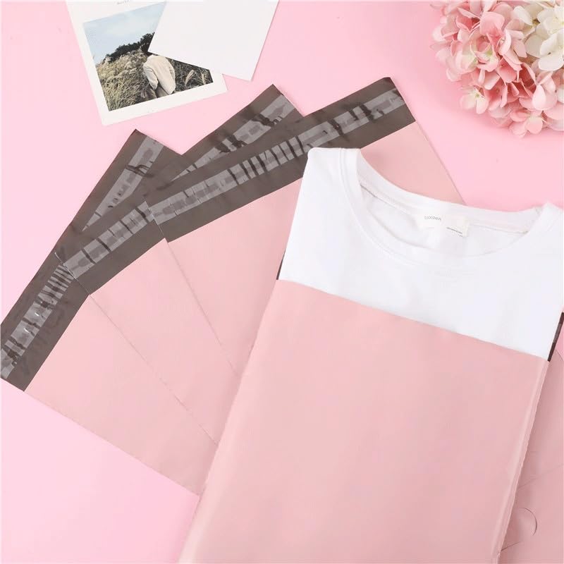 Sacs d'expédition de courrier en Poly Rose, enveloppes étanches, Sacs Transport Postal Auto-scellants, Sac Express 50 pièces