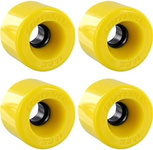 Star Trac Yellow Skateboard Wheels - 60mm 76a (Set of 4)