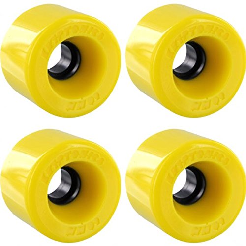 Star Trac Yellow Skateboard Wheels - 60mm 76a (Set of 4)