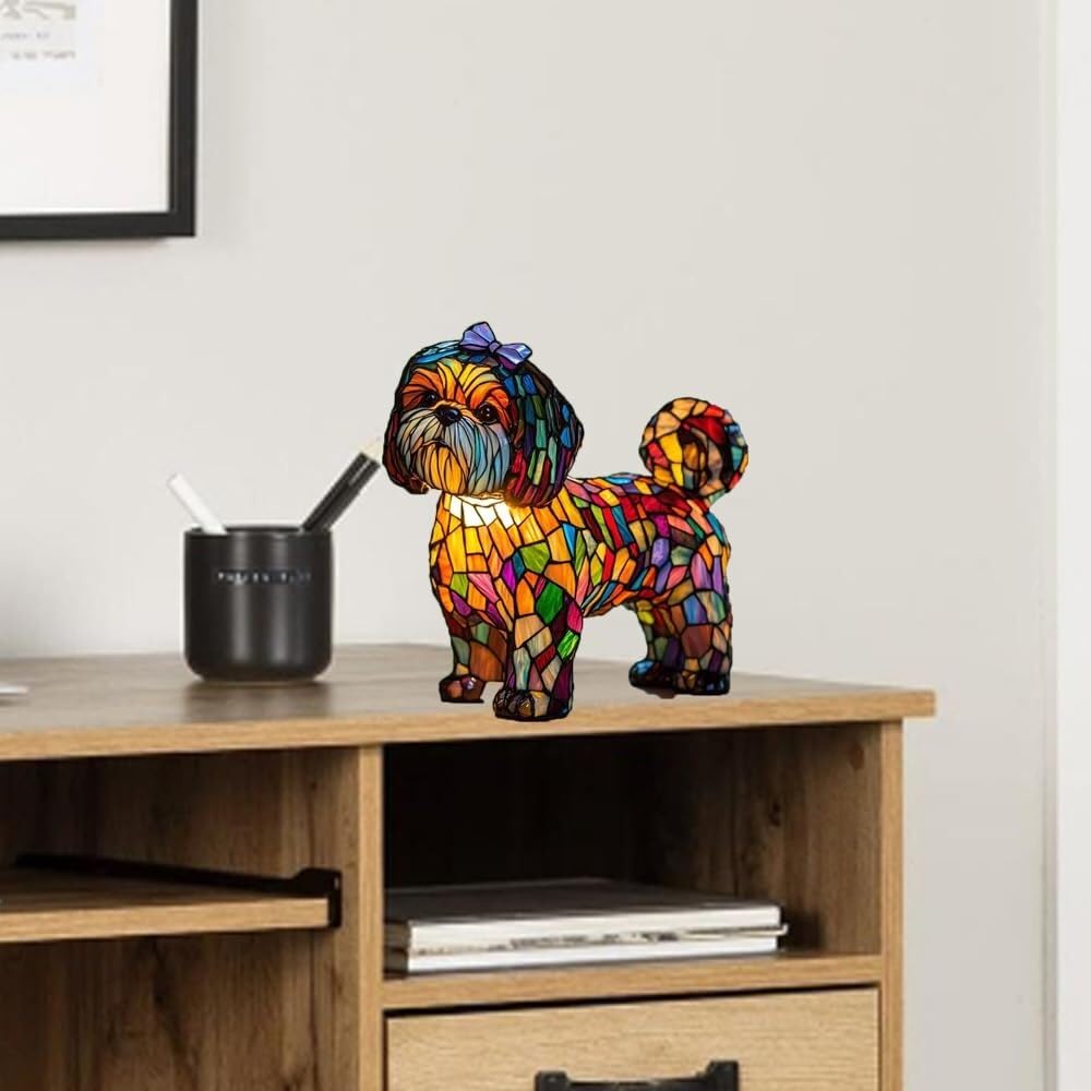 Veilleuse en résine artisanale en forme d'animal - Lampe de bureau LED